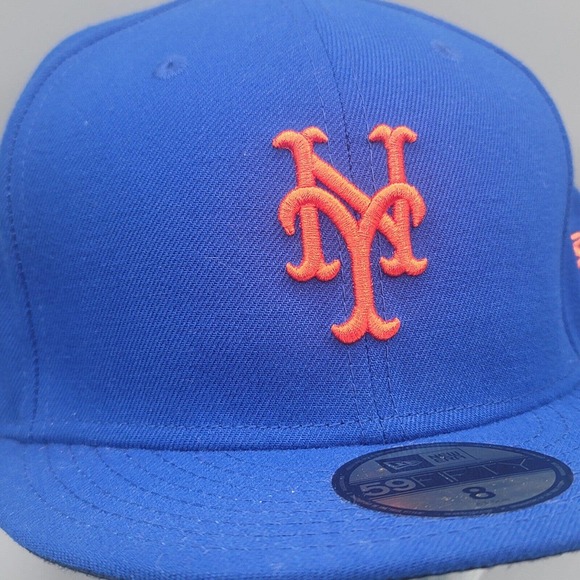 New York Mets New Era Authentic On-Field 59FIFTY Fitted Hat Blue 8 MLB Baseball - Picture 3 of 12